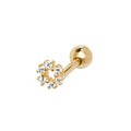 9ct Yellow Gold CZ Open Circle Cartilage