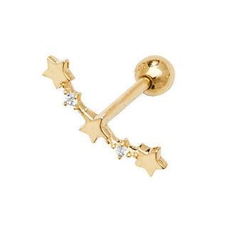 9ct Yellow Gold Constellation Cartilage