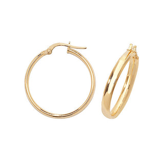 9ct Yellow Gold Hoop Earrings