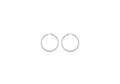 Silver Twist Style Diamond Cut Hoop Earrings