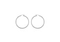 Sterling Silver Twist Style Diamond Cut Hoop Earrings