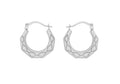 Sterling Silver Mini Octagon Hoop Earrings