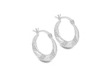 Sterling silver Rope Croele Earrings