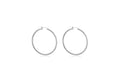 Sterling Silver Faceted Hoop Earrings