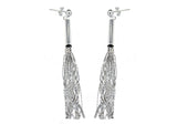 Sterling Silver Tassel Drop Earrings