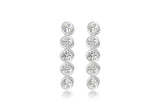 Sterling Silver Cubic Zirconia Drop Stud