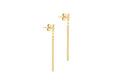 9K Yellow Gold Num-Chucka Drop Earrings