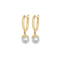 9ct Yellow Gold Pearl Drop Earrings