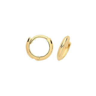 9ct Yellow Gold Hinged Hooped Earrings