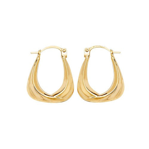 9K Yellow Gold Mini Creole Hoop Earrings
