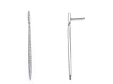 18K White Gold Diamond Drop Earrings
