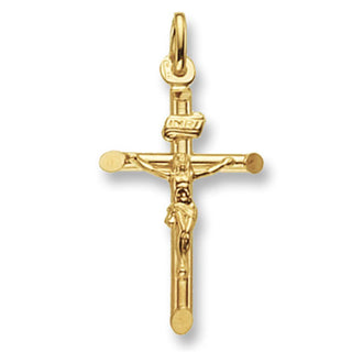 9ct Yellow Gold Crucifix Pendant