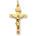 9K Yellow Gold 39mm Crucifix Pendant