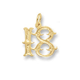 9ct Yellow Gold '18' Pendant