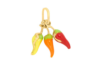 9ct Yellow Gold Chilli Pendant