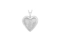 9K White Gold St Christopher Heart Locket