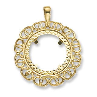 9ct Yellow Gold Sovereign Coin Mount Pendant