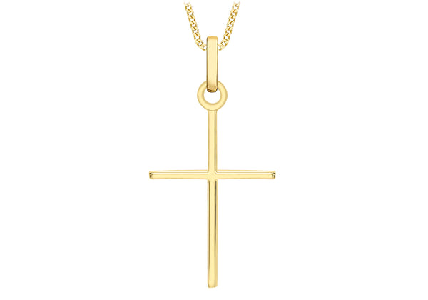 9K Yellow Gold Fancy Cross Pendant