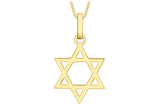 9K Yellow Gold Large 'Star of David' Pendant