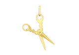 9K Yellow Gold Scissor Pendant