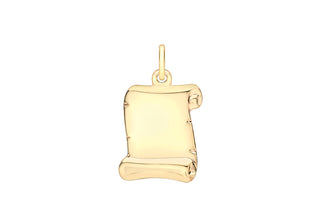 9ct Yellow Gold Scroll Pendant