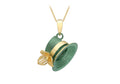 9K Yellow Gold Hat Pendant