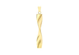 9K Yellow Gold Twist Pendant