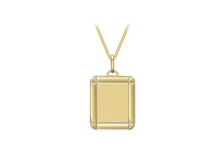 9ct Yellow Gold Tag Pendant