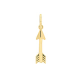 9ct Yellow Gold Arrow Pendant/Charm