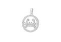 Sterling Silver Cancer Cubic Zirconia Pendent