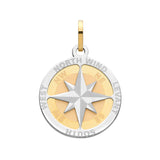 9K Yellow Gold Compass Pendant