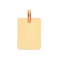 9ct Yellow Gold Rectangular Pendant