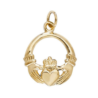 9ct Yellow Gold Claddagh Pendant