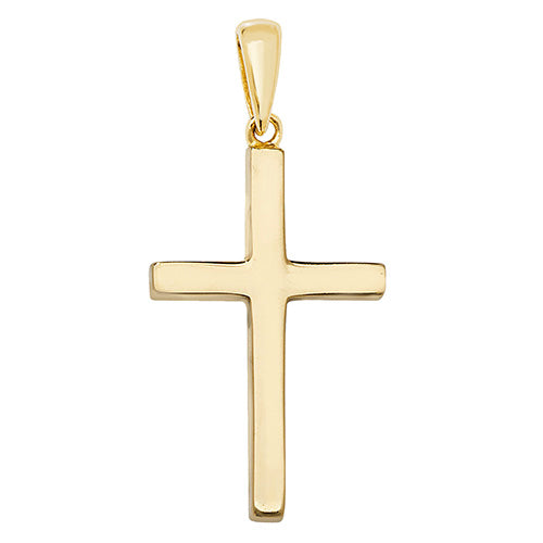 9ct Yellow Gold Polished Cross Pendant
