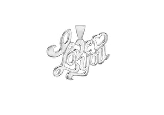 Sterling Silver "I Love You" Pendant