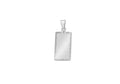 Sterling Silver Diamond Cut Dog Tag Pendant