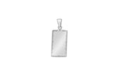 Sterling Silver Diamond Cut Dog Tag Pendant