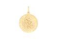9K Yellow Gold 21mm St Christopher Pendant