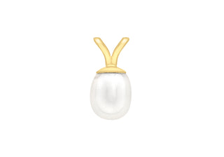 9ct Yellow Gold  Cultured Freshwater Pearl Pendant