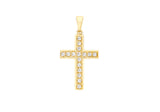9ct Yellow Gold Cross Pendant