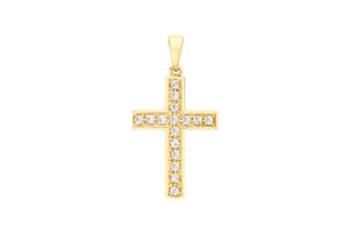 9ct Yellow Gold Cross Pendant