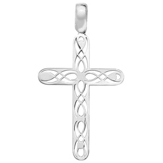 Sterling Silver Knotwork Cross Pendant