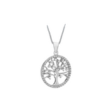 Cubic Zirconia Tree of Life Pendant