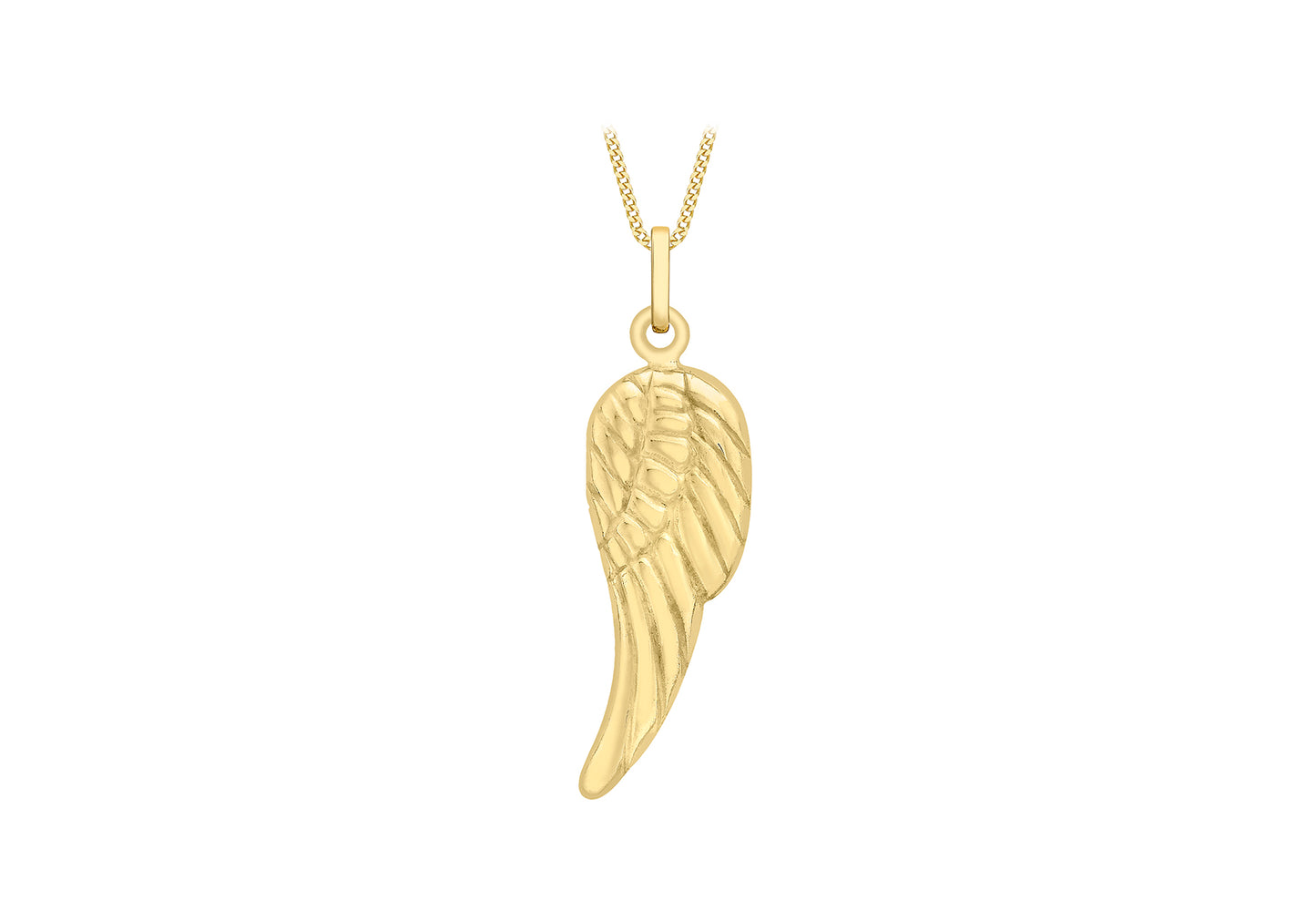 9ct Yellow Gold Angel Wing Pendant