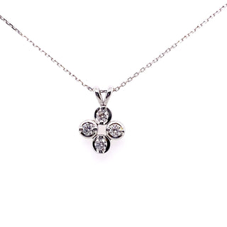 18ct White Gold 0.50ct Diamond Set Pendant