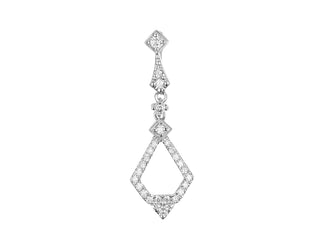 9ct White Gold Diamond Pendant