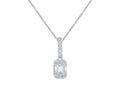 18K White Gold Diamond Pendant