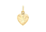 9K Yellow Gold Sunburst Heart Locket