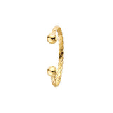 9ct Yellow Gold Babies Solid Torque Bangle