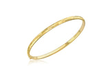9K Yellow Gold Chamfered Bangle